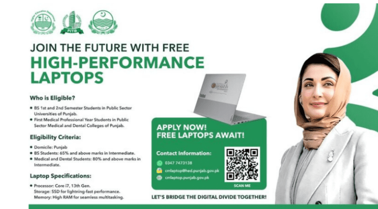 Punjab Laptop Scheme 2026 – Free Laptops for Students