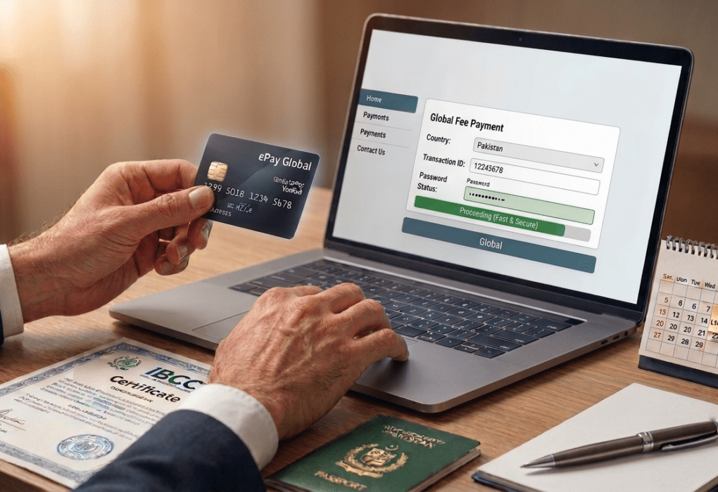 IBCC ePay system for online payments