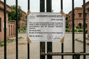 NFC University Sealed Over Property Tax
