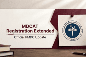 PMDC Registration Extension for MDCAT 2026