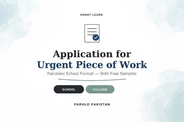 Application for Urgent Piece of Work: Format & Samples