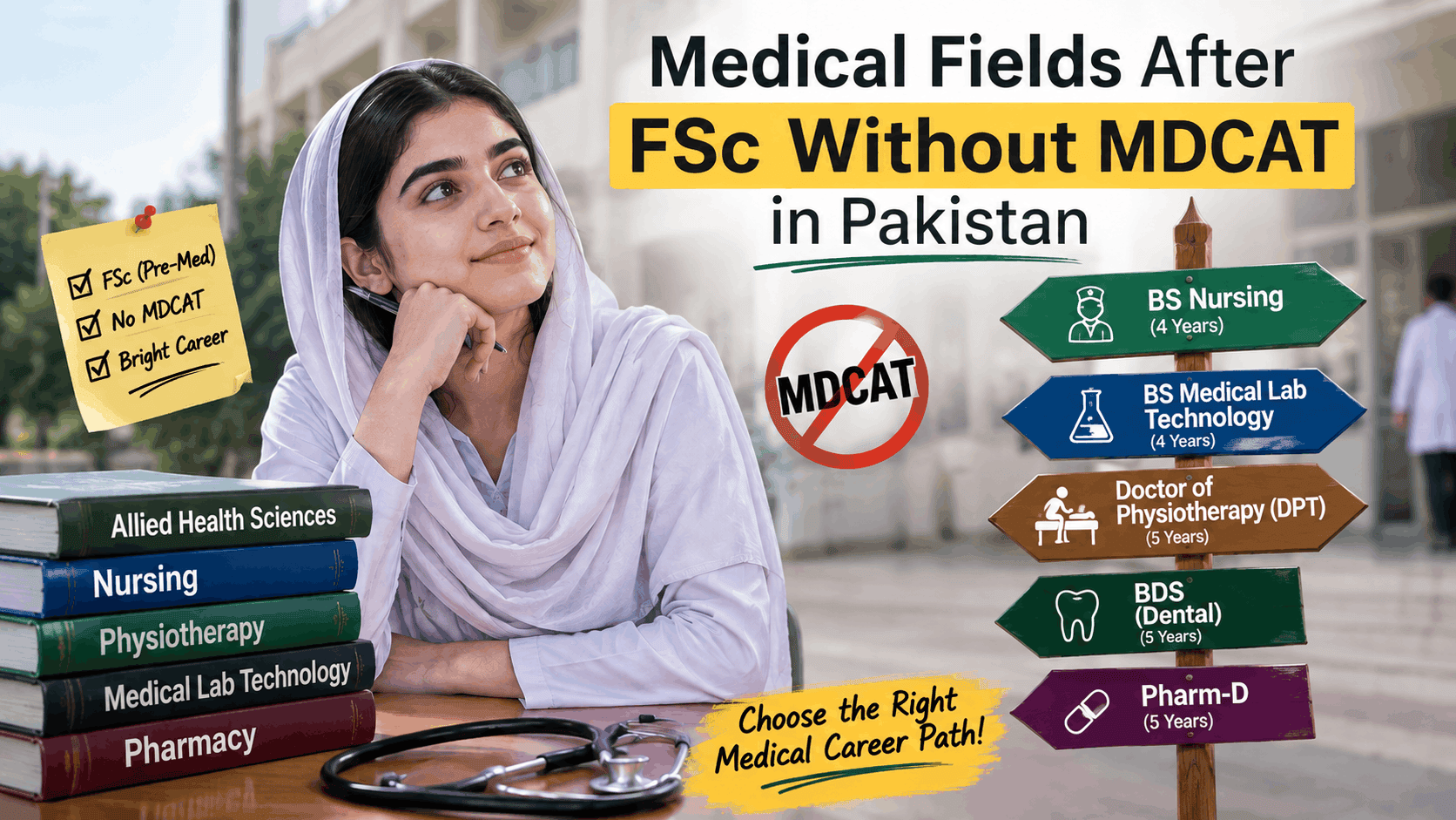 Medical Fields After FSc Without MDCAT in Pakistan
