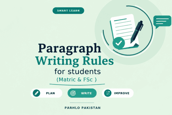 Paragraph Writing Rules for Matric & FSc English Syllabus