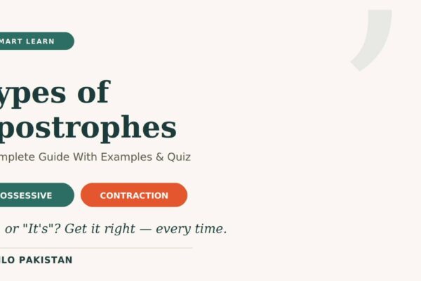 Types of Apostrophes: A Complete Guide With Examples