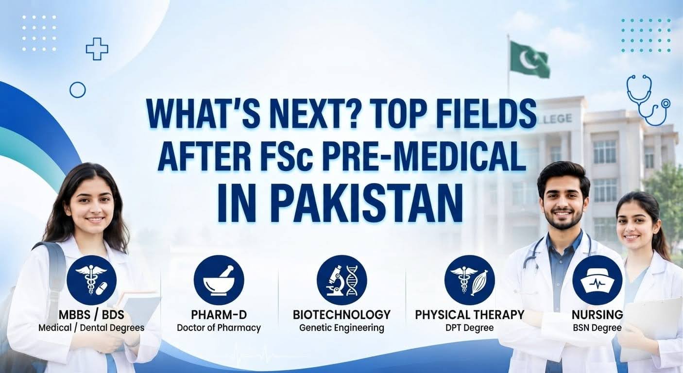 Which Field Is Best After FSc Pre Medical in Pakistan
