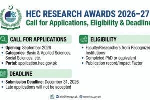 HEC Research Awards 2026–27: Eligibility & Deadline